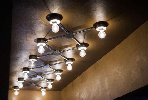 You need to put hooks into ceiling or wall; Exposed conduit ceiling lights | Industrial ceiling lights ...