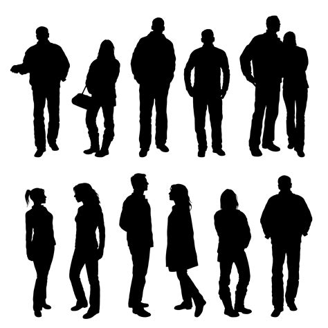 Silhouette People Silhouette Vector Vector Free