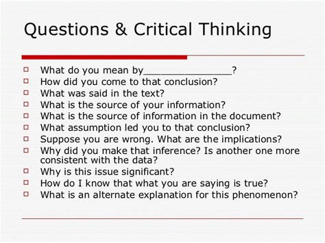 Demystifying Critical Thinking Skills Nursing Link