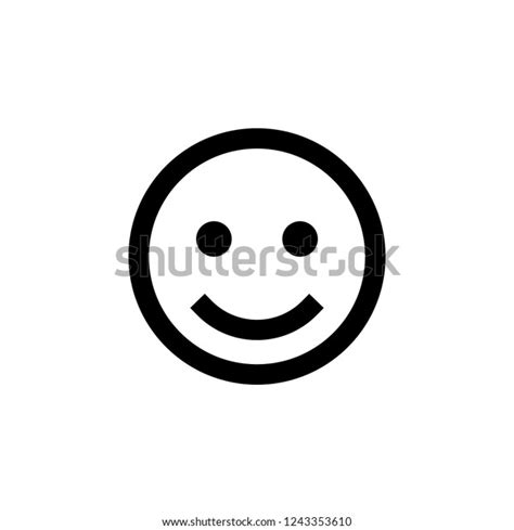 Smile Icon Happy Face Symbolsmile Icon Stock Vector Royalty Free