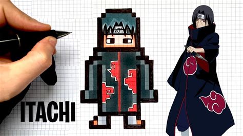 Tuto Dessin Itachi Pixel Art Naruto Manga Youtube