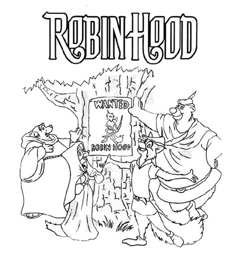 Royalty free stock printable designs of coloring pages page 5. Colour Me Beautiful: Robin Hood Colouring Pages