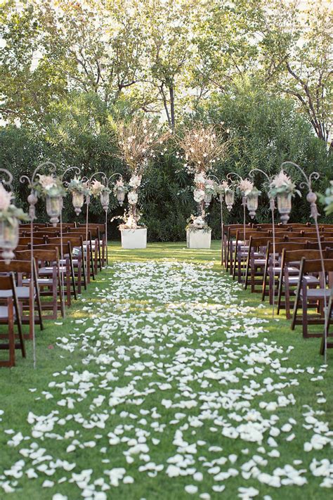 Urban English Garden Inspired Wedding Wedding Aisle Decorations