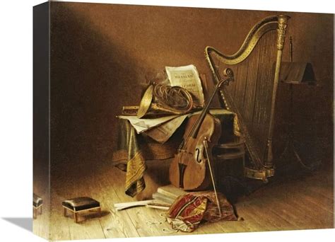 Still Life With Musical Instruments Canvas Art 16x12912 Br