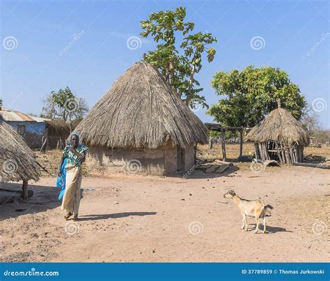 Gambian Village Editorial Photo 37790079