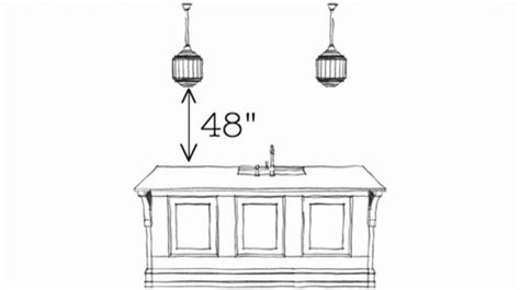 Lighting tips size and placement guide. proper height for a pendant | Kitchen | Pinterest ...