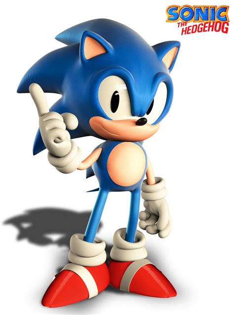 Classic Sonic Max 3d Model Classic Sonic Sonic Game Character