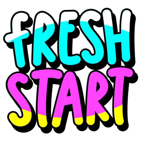 Fresh Start Stickers Free Miscellaneous Stickers