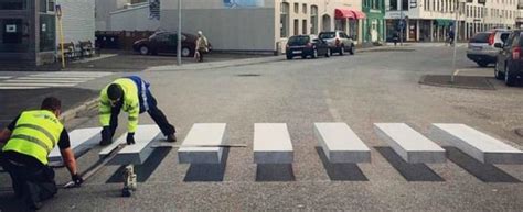 Fake Painted Speed Bumps