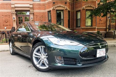 Rent A Dark Green Tesla Model S In Boston Getaround