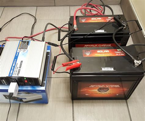 Diy Size And Build A Battery Power Backup Generator W 12v Deep Cycle Batteries 5 Steps With