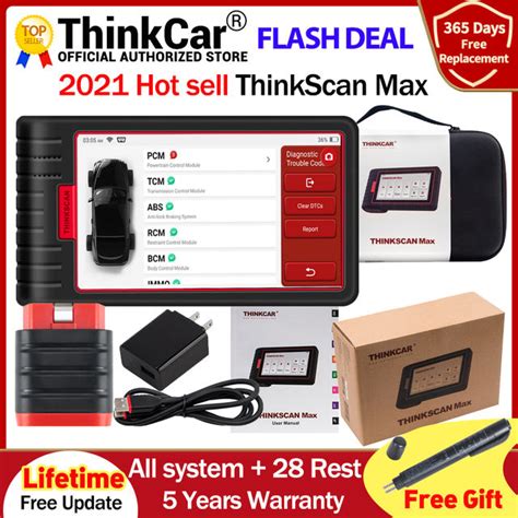 thinkcar thinkscan max automotive diagnostic tools full system obd2 scanner dpf immo 28 reset