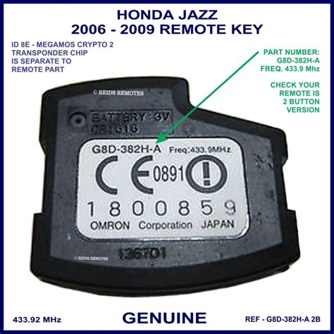 Replacing the on battery jazz 2016 honda rear tailgate hatch stuck on your honda fit start here before you take it to a mechanic torque news 2020 honda jazz first drive what s new next generation fit hybrid auto replacing the on battery. Honda Jazz 2006 - 2009 2 button OEM remote key G8D-382H-A ...