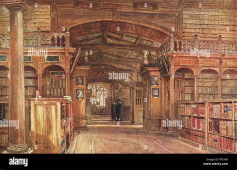 Interior De La Bodleian Library En Oxford 1900 Fotografía De Stock Alamy