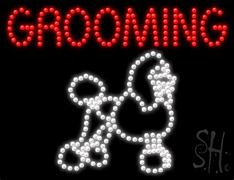 Grooming Animated Led Sign Business Led Signs Everything Neon