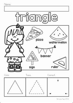 Shapes No Prep Worksheets by Lavinia Pop | Teachers Pay Teachers