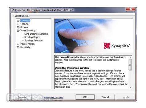 Synaptics Touchpad Driver Descargar 2022 Última Versión
