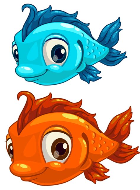 Мультяшные рыбки и морские зверушки Cartoon Fish Fish Art Alice In