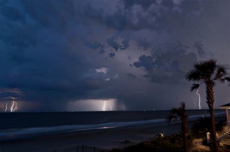 Lightning Storm Over The Ocean Scott Flickr