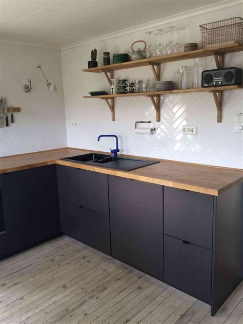 Meubles bas, hauteur caisson 80 cm. Meuble d'angle cuisine ikea faktum - tendancesdesign.fr