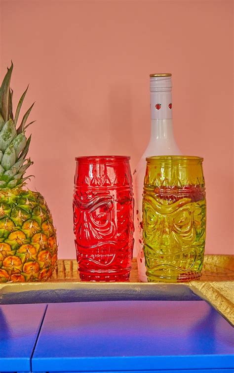 Multi Tiki Cocktail Glass Set Home Prettylittlething Aus