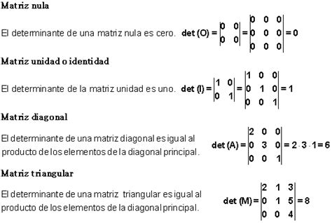 Cálculo de determinantes y sus propiedades Álgebra Algebra lineal