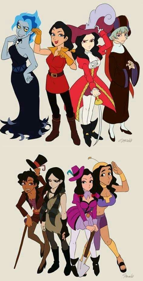 Genderbending Disney Cartoons Disney Villains Disney Drawings