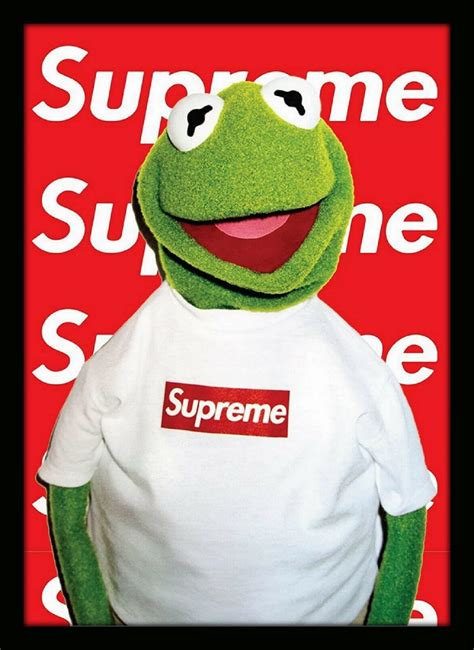 Sold Price Supreme X Kermit The Frog Iconic Posterquality 300gsm