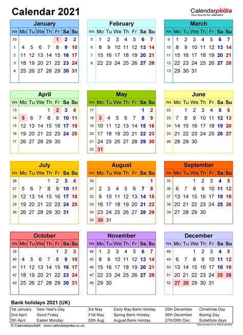 This is the list of the best printable 2021 monthly calendar or planner templates that are available for download. Calendar 2021 (UK) - free printable Microsoft Word templates