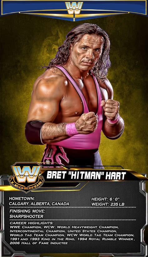 Bret Hart Wrestling Wwe Wwe Champions Wcw