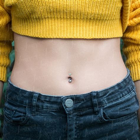 Belly Button Rings Surgical Steel Belly Ring Navel Ring Etsy
