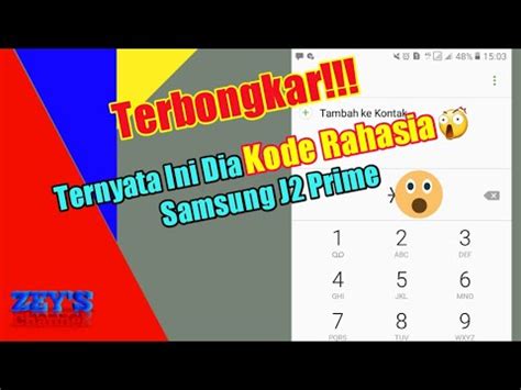 Check spelling or type a new query. Kode rahasia hp samsung j2 prime - YouTube
