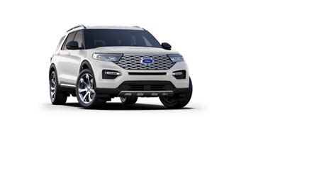 2020 Ford Explorer Platinum Star White 30l Ecoboost® V6 Engine With