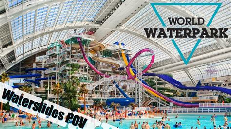 World Waterpark All Waterslides Pov 2022 West Edmonton Mall