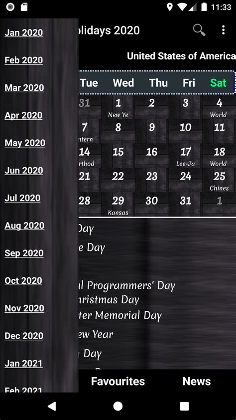 Us Holiday Calendar 2020 For Android Apk Download