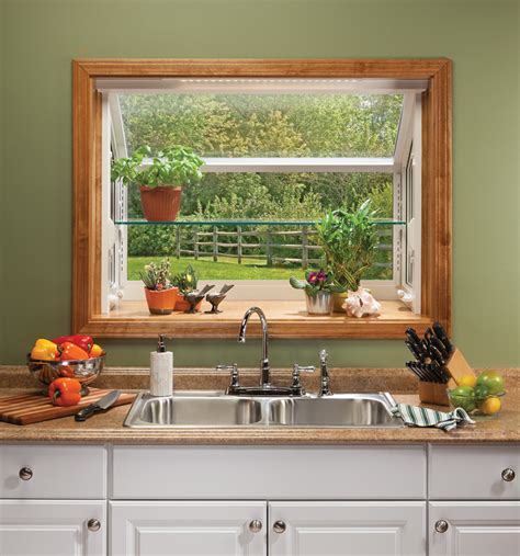 How To Decorate Garden Windows For Kitchens So That The Windows Look