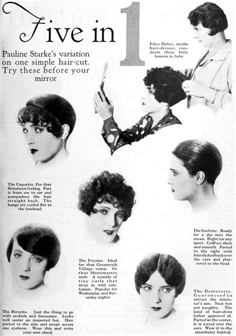 Popular Vintage 1920s Hairstyles For Women Including The Classic Bob