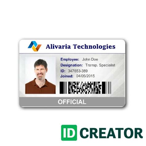 Government Employee Id Card Design Yeppe With Regard To