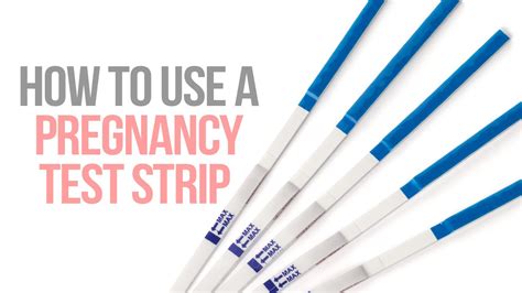 How to use pregnancy test strips. How to Use a Pregnancy Test Strip - YouTube