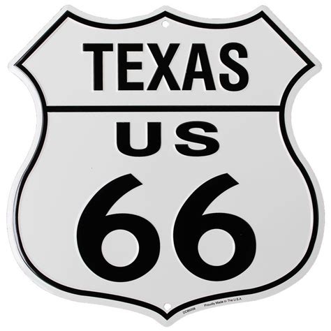 Route 66 Highway Shield Texas Signs