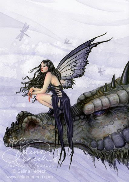 Dragon Skies Selena Fenech Fairy Art Beautiful Fairies Fantasy Dragon