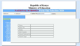 Form one selection for the academic year 2020/2021. How to Check Form One Selection 2020 Results and Download ...