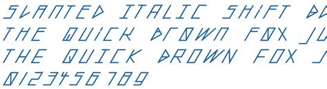 Slanted Italic Shift Black Font Free Fonts Download
