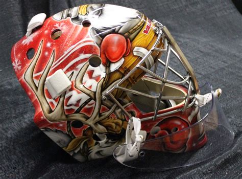 The meyrick helmet is an iron age bronze peaked helmet, with la tène style decoration, that is held at the british museum in london. Game-Used Petr Mrazek Holiday Goalie Mask - NHL Auctions