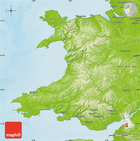 Wales Map Large Detailed Road Map Of Wales With Cities Wales
