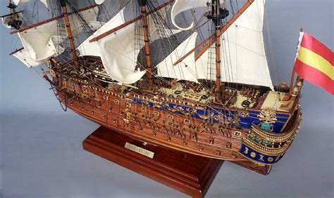 San Felipe Model Ship Ship Model Historical Wooden Handcrafted Ready