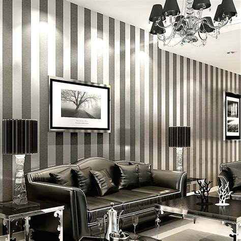 Vertical Striped Wallpaper Home Decor For Living Room Bedroom Etsy