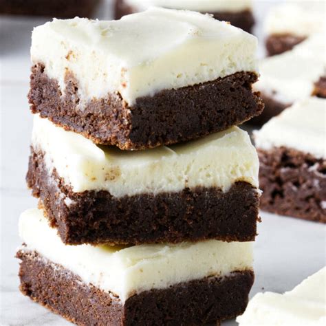 Easy Homemade Brownies With Cream Cheese Frosting Recipe