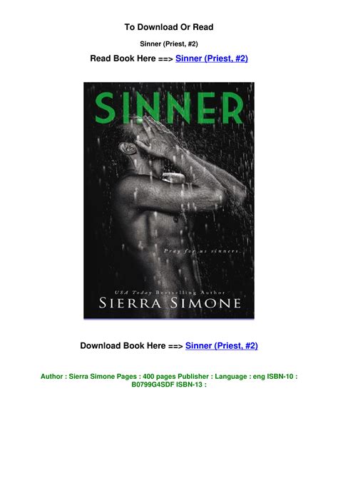Pdf Download Sinner Priest By Sierra Simone Pdf Docdroid