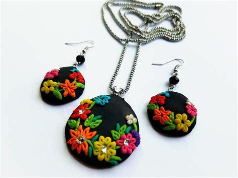 Art And Craft Work Handmade Clay Jewelry By Me